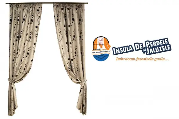 Cauti draperii pentru un aspect opulent al sufrageriei? Le gasesti la Insula de Perdele si Jaluzele