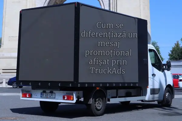 Cum se diferențiază un mesaj promoțional afișat prin TruckAds față de alte metode de promovare